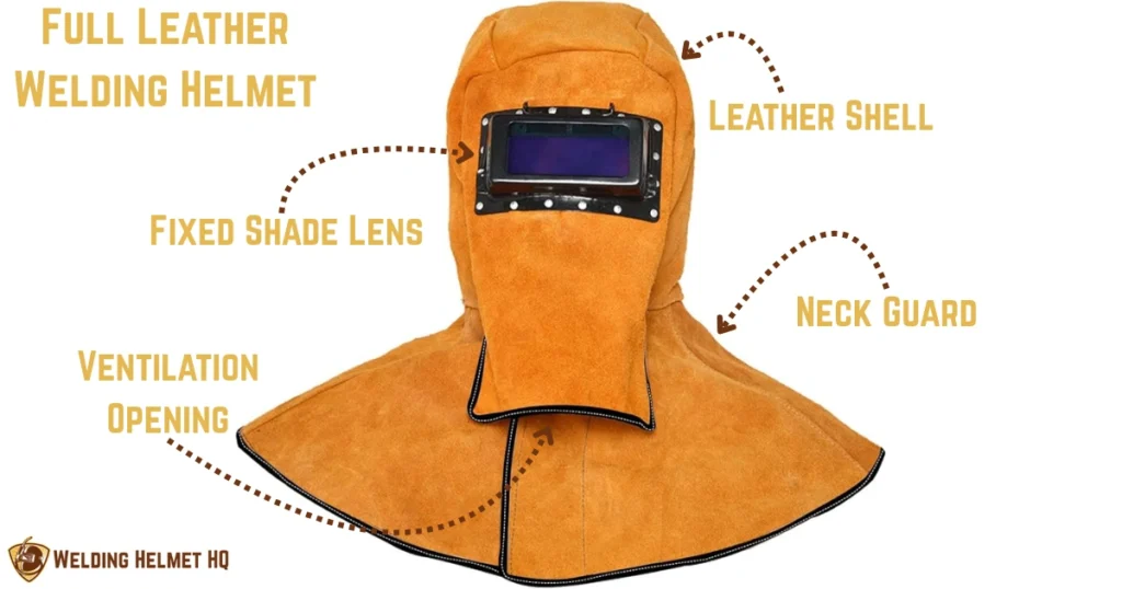 leather welding helmet